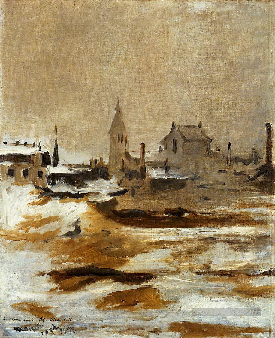 Effet de la neige au Petit Montrouge Édouard Manet Peintures à l'huile